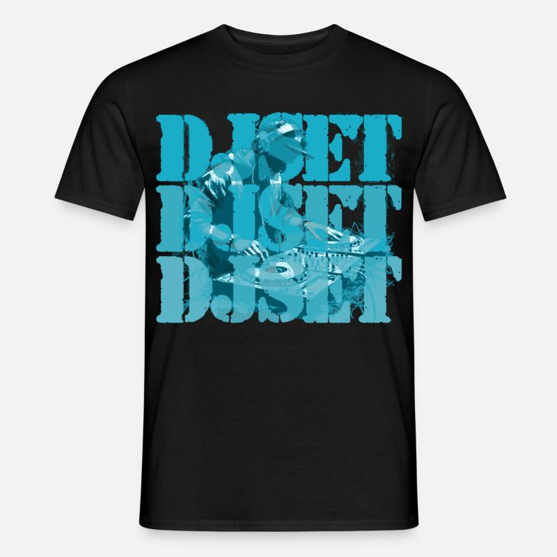 DJ Set - Männer T-Shirt - Schwarz