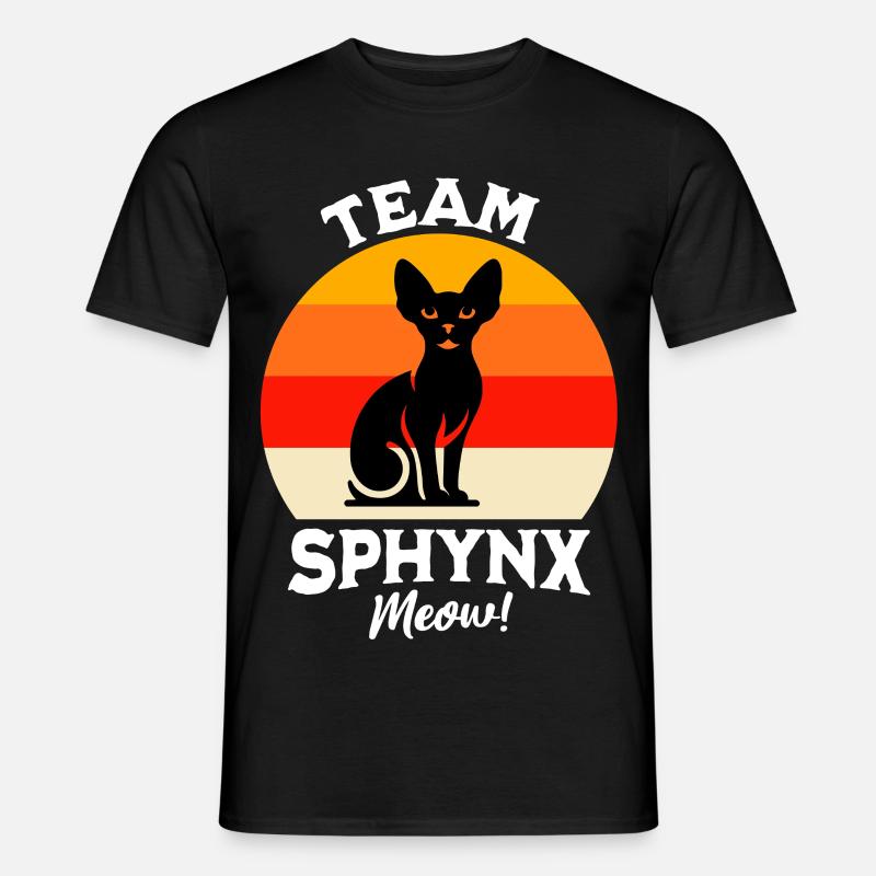 Team Sphynxkatze - Männer T-Shirt - Schwarz