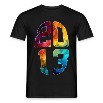 13 YEARS OLD 2013 13TH BIRTHDAY - Men's T-Shirt - black - Front - AI Model Male 178 light (178cm)