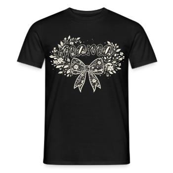 Mom Gift: Retro Mama Visual - Men's T-Shirt - black - Front - AI Model Male 178 light (178cm)