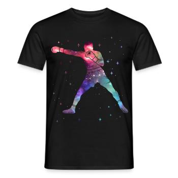 Boxer Boxen Weltraum Kinder Männer Jungen - Männer T-Shirt - Schwarz - Vorne - AI Model Male 178 light (178cm)