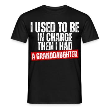 Be in Charge Then I Had A Daughter Funny dad - T-shirt homme - noir - Devant - AI Model Male 178 light (178cm)
