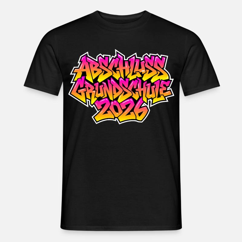 Elementary School Graduation 2026 Graffiti - Men's T-Shirt - black