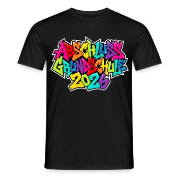 Primary school graduation 2026 - Men's T-Shirt - black - Front - AI Model Male 178 light (178cm)
