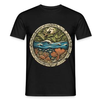 Belize Belizean Root - Men's T-Shirt - black - Front - AI Model Male 178 light (178cm)