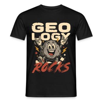 Géologue Géologue Géosciences Roches géologiques - T-shirt homme - noir - Devant - AI Model Male 178 light (178cm)