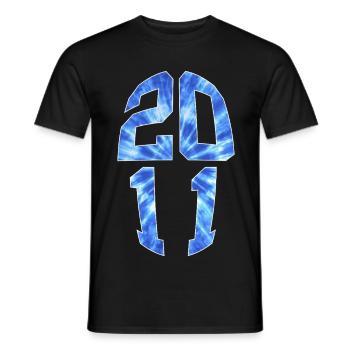 15 YEARS OLD 2011 15TH BIRTHDAY - Men's T-Shirt - black - Front - AI Model Male 178 light (178cm)