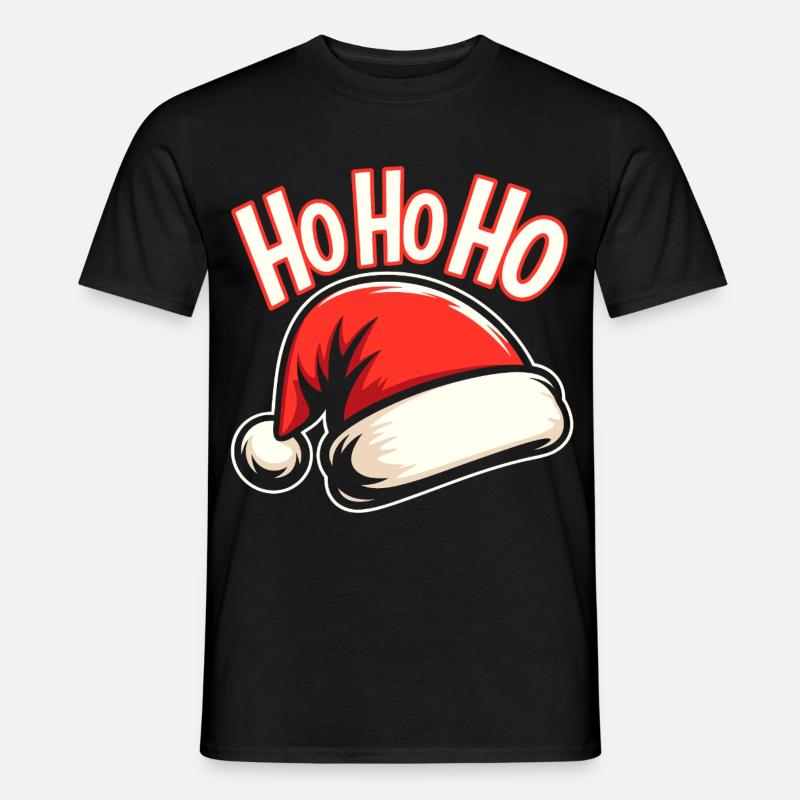 Xmas Santa Design - Männer T-Shirt - Schwarz