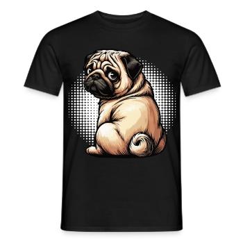 Carlin Carlin Propriétaire de carlin Amoureux du carlin Porte-carlin - T-shirt homme - noir - Devant - AI Model Male 178 light (178cm)