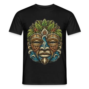 Belize Belizean Root - Men's T-Shirt - black - Front - AI Model Male 178 light (178cm)