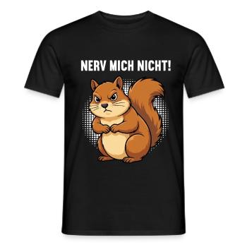 Nerv Mich Nicht Eichhörnchen Eichhorn Nagetier - Männer T-Shirt - Schwarz - Vorne - AI Model Male 178 light (178cm)