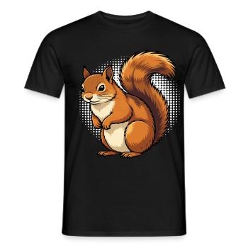 Squirrel Squirrel Squirrel Lover Rodent - Men's T-Shirt - black - Front - AI Model Male 178 light (178cm)