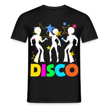 Retro Back to the 80s Vintage Design - Männer T-Shirt - Schwarz - Vorne - AI Model Male 178 light (178cm)