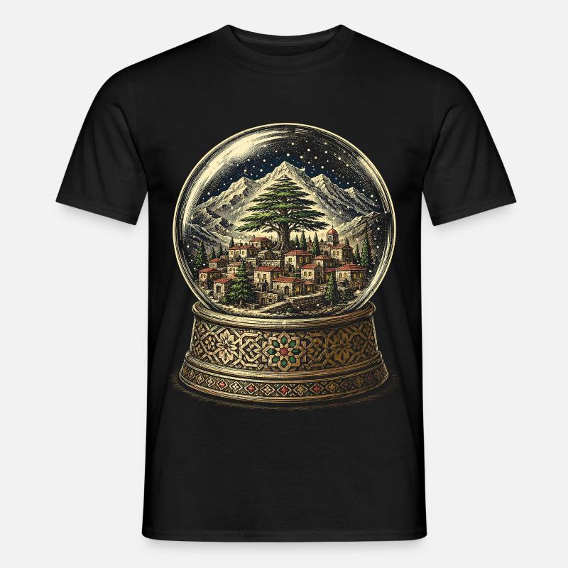 Libanon Libanese - Männer T-Shirt - Schwarz