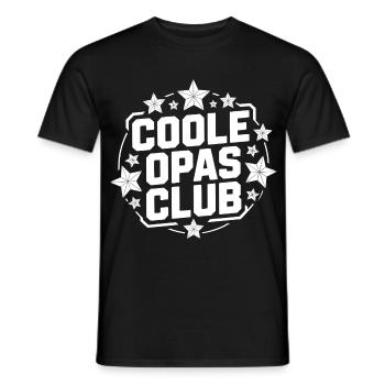 Coole Opas Club Logo - Männer T-Shirt - Schwarz - Vorne - AI Model Male 178 light (178cm)