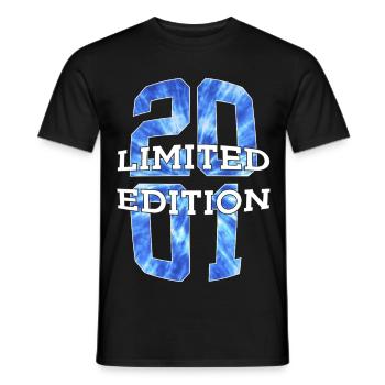 LIMITED EDITION 2001 25 YEARS 25TH BIRTHDAY - Men's T-Shirt - black - Front - AI Model Male 178 light (178cm)