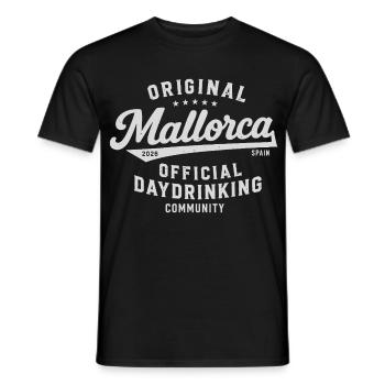 Communauté officielle de daydrinking à Malle 2026 - T-shirt homme - noir - Devant - AI Model Male 178 light (178cm)
