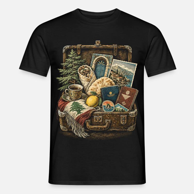Libanon Libanese - Männer T-Shirt - Schwarz