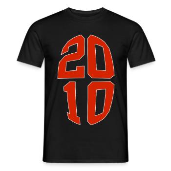 16 JAHRE ALT 2010 16. GEBURTSTAG - Männer T-Shirt - Schwarz - Vorne - AI Model Male 178 light (178cm)