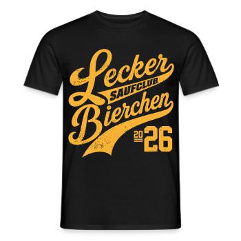 Lecker Bierchen Saufclub 2026 - T-shirt homme - noir - Devant - AI Model Male 178 light (178cm)