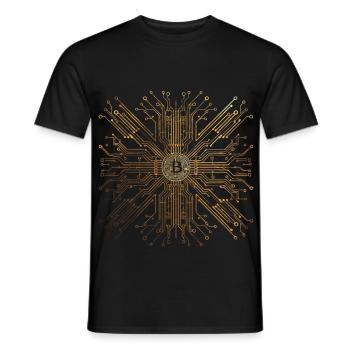 Platine Core cpu Computer Nerd pc humor geek code - Männer T-Shirt - Schwarz - Vorne - AI Model Male 178 light (178cm)