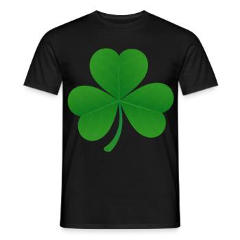 Shamrock - Men's T-Shirt - black - Front - AI Model Male 178 light (178cm)