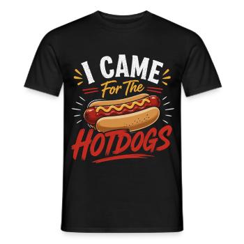 Glizzy Gobbler Sausage Buns Snack Humor - Men's T-Shirt - black - Front - AI Model Male 178 light (178cm)
