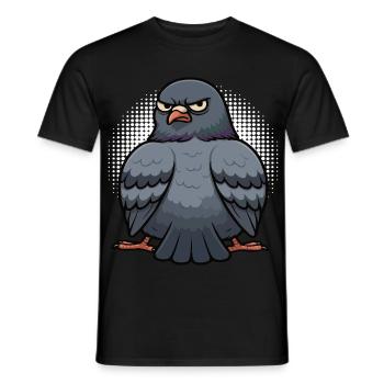 Pigeon pigeons pigeon fancier pigeon fancier - Men's T-Shirt - black - Front - AI Model Male 178 light (178cm)