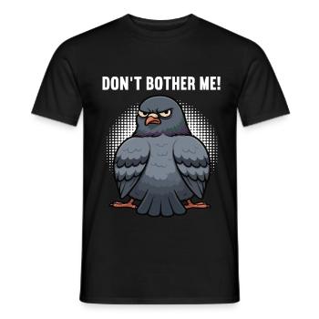 Ne me dérangez pas Pigeons Pigeons Amateurs de pigeons - T-shirt homme - noir - Devant - AI Model Male 178 light (178cm)
