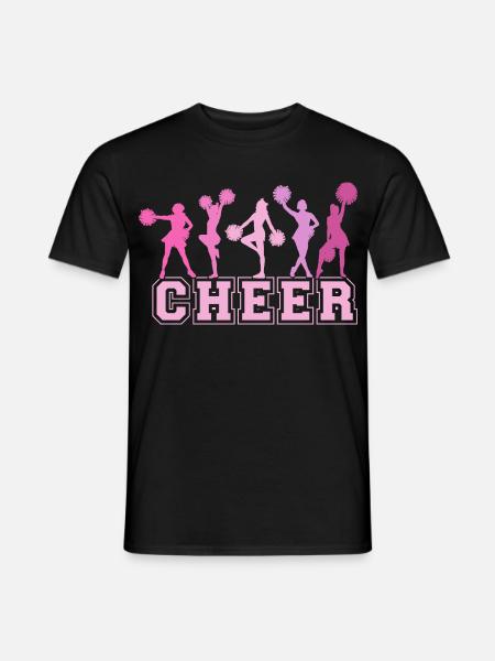 Cheer Squad Cheerleader Sport Mädchen - Männer T-Shirt - Schwarz