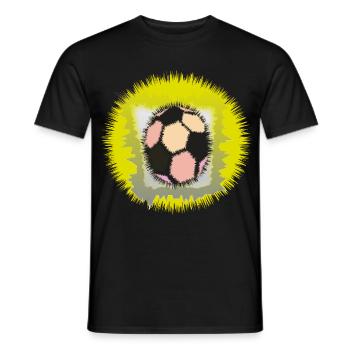 Explosiver Fußball-Aura - Männer T-Shirt - Schwarz - Vorne - AI Model Male 178 light (178cm)