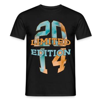 ÉDITION LIMITÉE 2014 12 ANS 12E ANNIVERSAIRE - T-shirt homme - noir - Devant - AI Model Male 178 light (178cm)