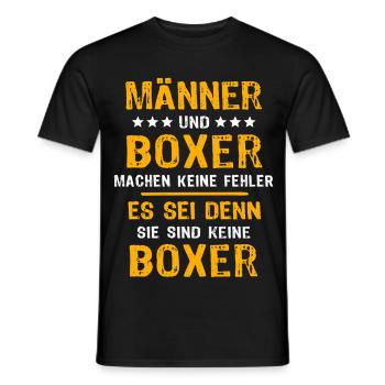 Boxer Boxen - Männer T-Shirt - Schwarz - Vorne - AI Model Male 178 light (178cm)