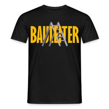 Construction Manager Manager Craftsman Construction Site House Construction - Men's T-Shirt - black - Front - AI Model Male 178 light (178cm)