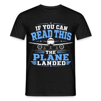 Aircraft Mechanics Aviation Maintenance - Men's T-Shirt - black - Front - AI Model Male 178 light (178cm)