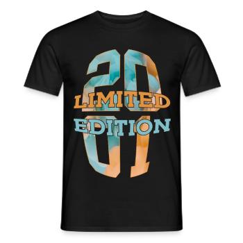 LIMITED EDITION 2001 25 YEARS 25TH BIRTHDAY - Men's T-Shirt - black - Front - AI Model Male 178 light (178cm)