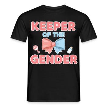 Gender Reveal Keeper Of The Gender Team Pink Team - Men's T-Shirt - black - Front - AI Model Male 178 light (178cm)