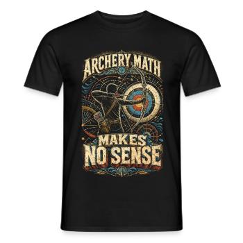 Archery Archer - Men's T-Shirt - black - Front - AI Model Male 178 light (178cm)