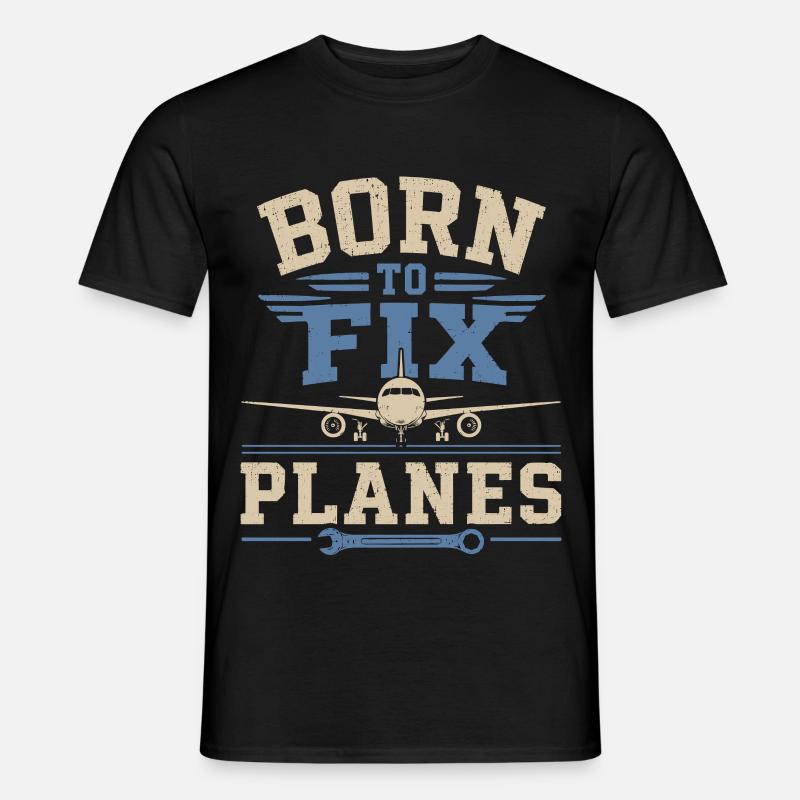Luftfahrt Ingenieur Flugzeugtechnik Wartung - Männer T-Shirt - Schwarz