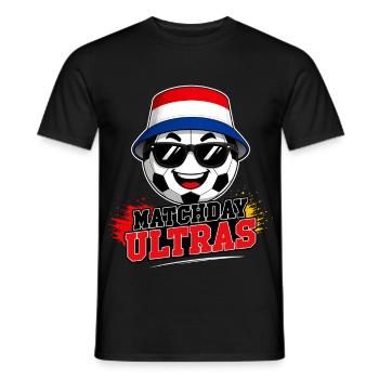 Ultras Football Match Day Football Fan Holland Netherlands - T-shirt homme - noir - Devant - AI Model Male 178 light (178cm)