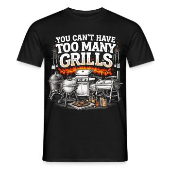 BBQ Humor Grill Master Dad-Geschenk - Männer T-Shirt - Schwarz - Vorne - AI Model Male 178 light (178cm)