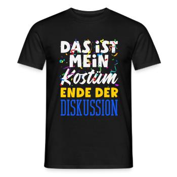 Das Ist Mein Kostüm Ende Der Diskussion Karneval - Männer T-Shirt - Schwarz - Vorne - AI Model Male 178 light (178cm)