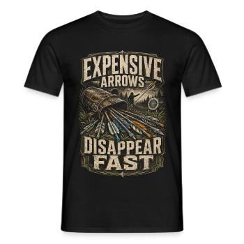 Bogenschießen Bogenschütze - Männer T-Shirt - Schwarz - Vorne - AI Model Male 178 light (178cm)