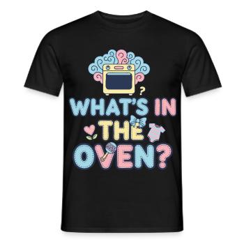 Révélation du sexe : Équipe de la baby shower Four - T-shirt homme - noir - Devant - AI Model Male 178 light (178cm)