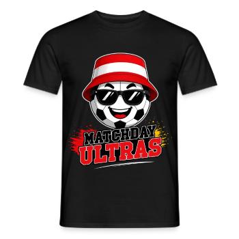 Ultras Football Fan de jour de match Autriche - T-shirt homme - noir - Devant - AI Model Male 178 light (178cm)