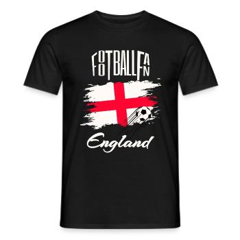 Fussball Fan England - Männer T-Shirt - Schwarz - Vorne - AI Model Male 178 light (178cm)