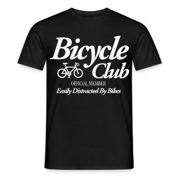 Bicycle Club - Men's T-Shirt - black - Front - AI Model Male 178 light (178cm)