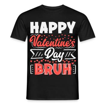 Retro Heart Valentine's Day Design Love - Men's T-Shirt - black - Front - AI Model Male 178 light (178cm)