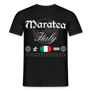 Maratea Italien Streetwear Reise Souvenir - Männer T-Shirt - Schwarz - Vorne - AI Model Male 178 light (178cm)