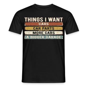 Humour Voiture Garage Vintage | Cadeau Mecano - T-shirt homme - noir - Devant - AI Model Male 178 light (178cm)